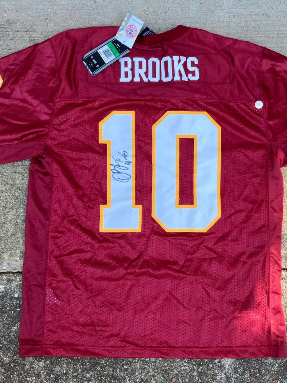 VTG Signed Nike Florida State Seminoles Derrick Brooks “Field General" Jersey Xl